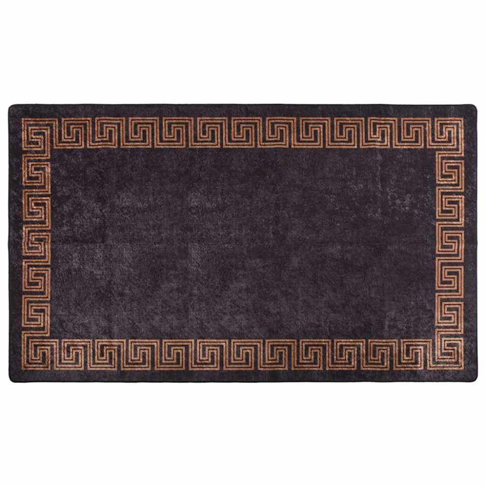 vidaXL Χαλί Πλενόμενο Μαύρο / Χρυσό 190 x 300 εκ.