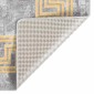 vidaXL Χαλί Πλενόμενο Αντιολισθητικό Γκρι 120 x 180 εκ.