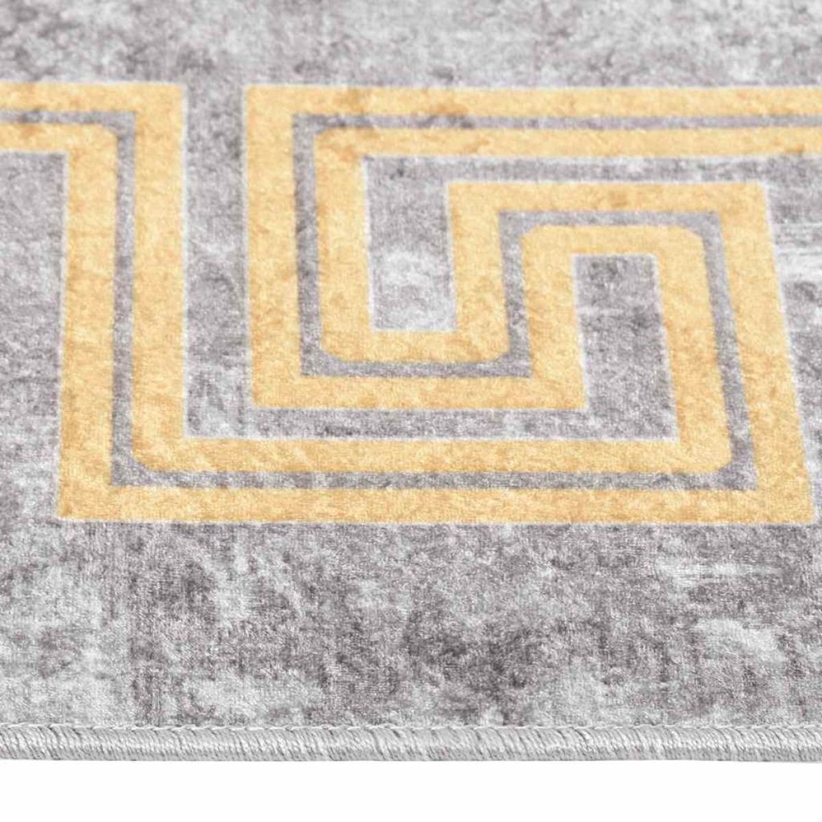 vidaXL Χαλί Πλενόμενο Αντιολισθητικό Γκρι 120 x 180 εκ.