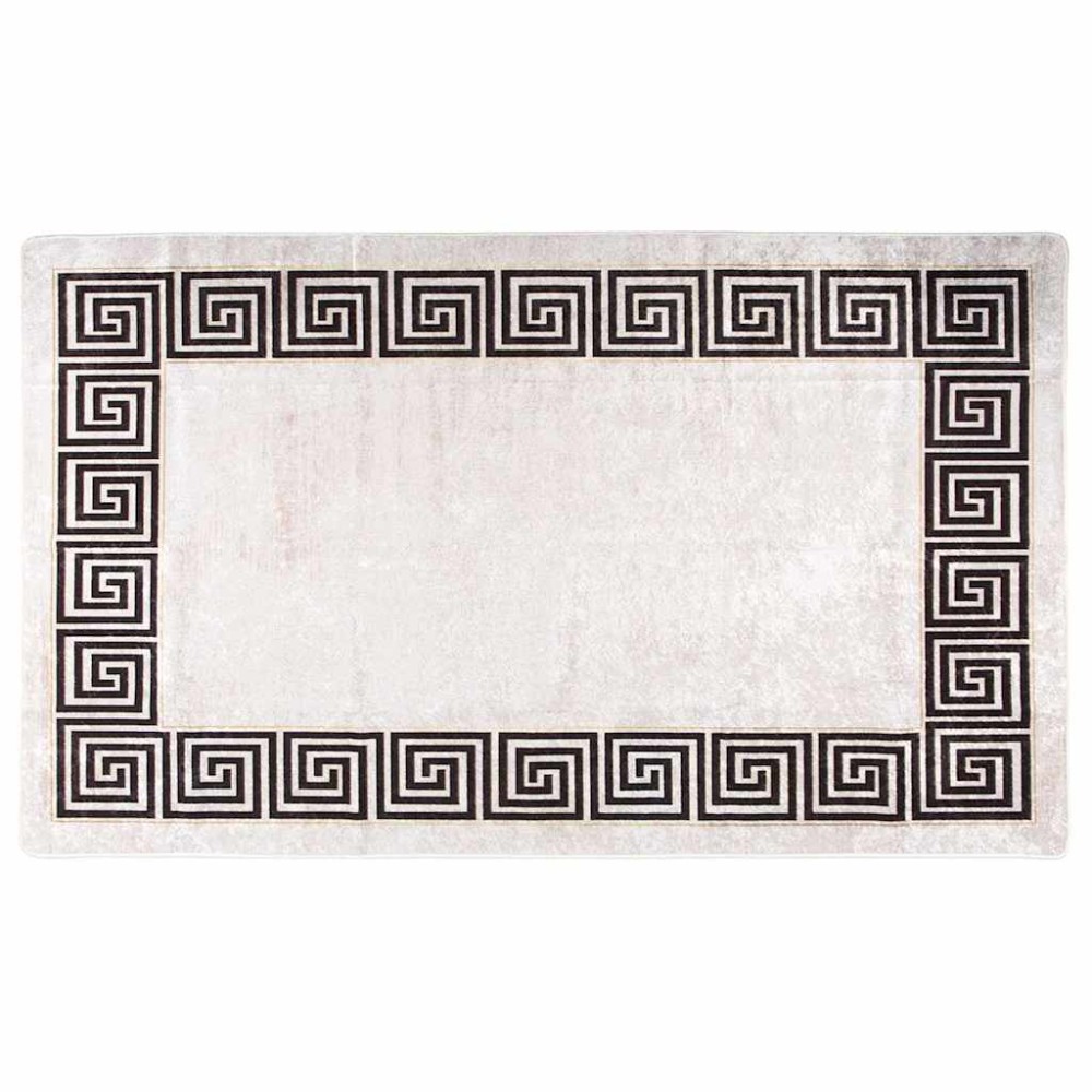 vidaXL Χαλί Πλενόμενο Ανοιχτό Μπεζ 120 x 180 εκ.