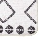 vidaXL Χαλί Πλενόμενο Αντιολισθητικό Μαύρο / Λευκό 80 x 150 εκ.