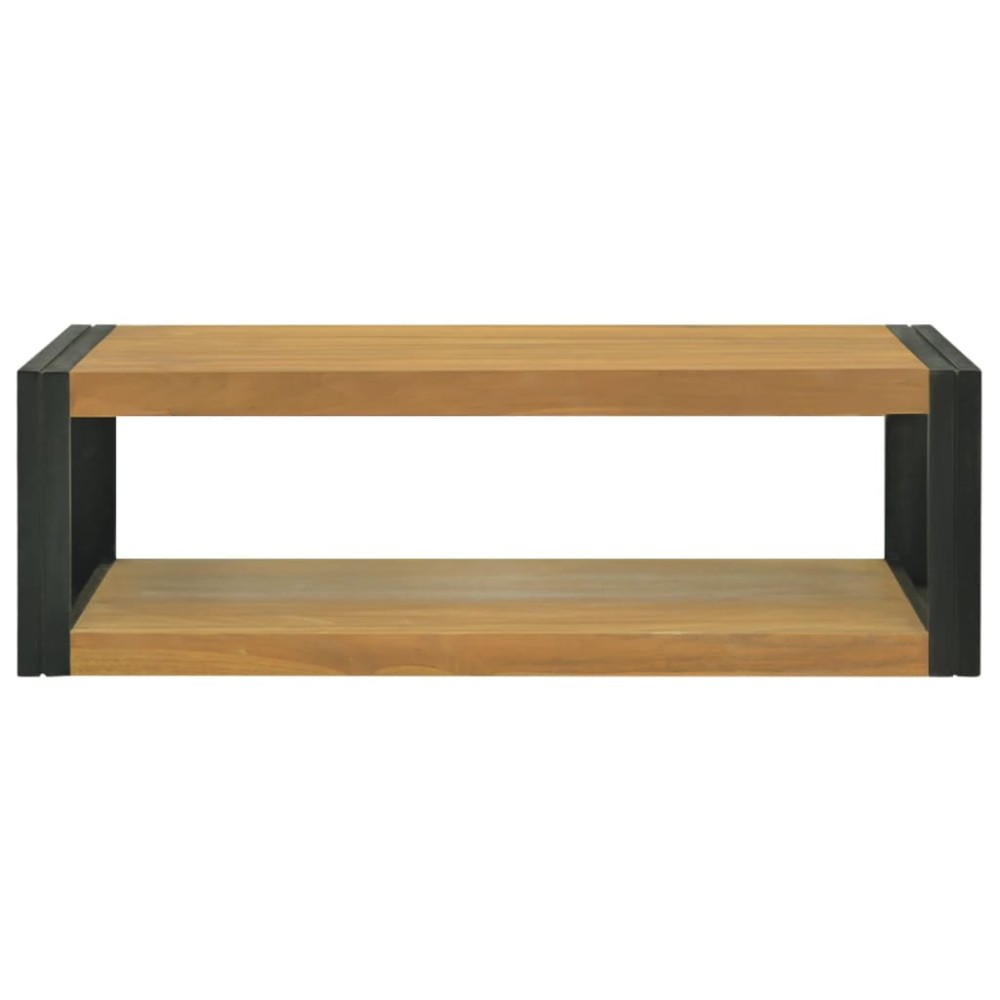 vidaXL Έπιπλο Μπάνιου Επιτοίχιο 110x45x35 εκ. από Μασίφ Ξύλο Teak