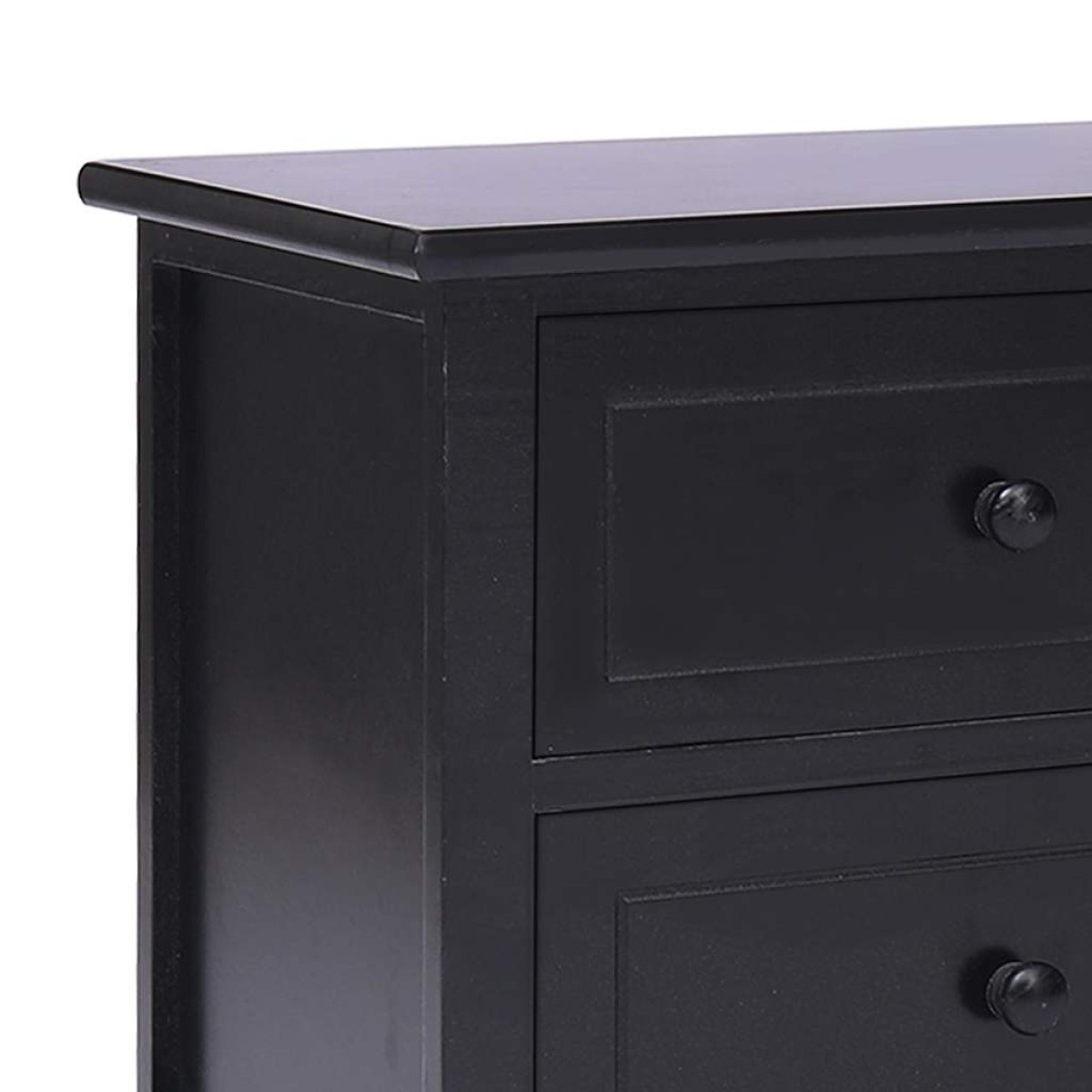 vidaXL Έπιπλο Τηλεόρασης Μαύρο 108x30x40 εκ. από Μασίφ Ξύλο Παυλώνιας