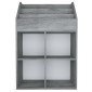 vidaXL Παιδική Ραφιέρα Περιοδικών Γκρι Σκυρ. 71x30x114 εκ. Μοριοσανίδα
