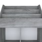 vidaXL Παιδική Ραφιέρα Περιοδικών Γκρι Σκυρ. 71x30x114 εκ. Μοριοσανίδα