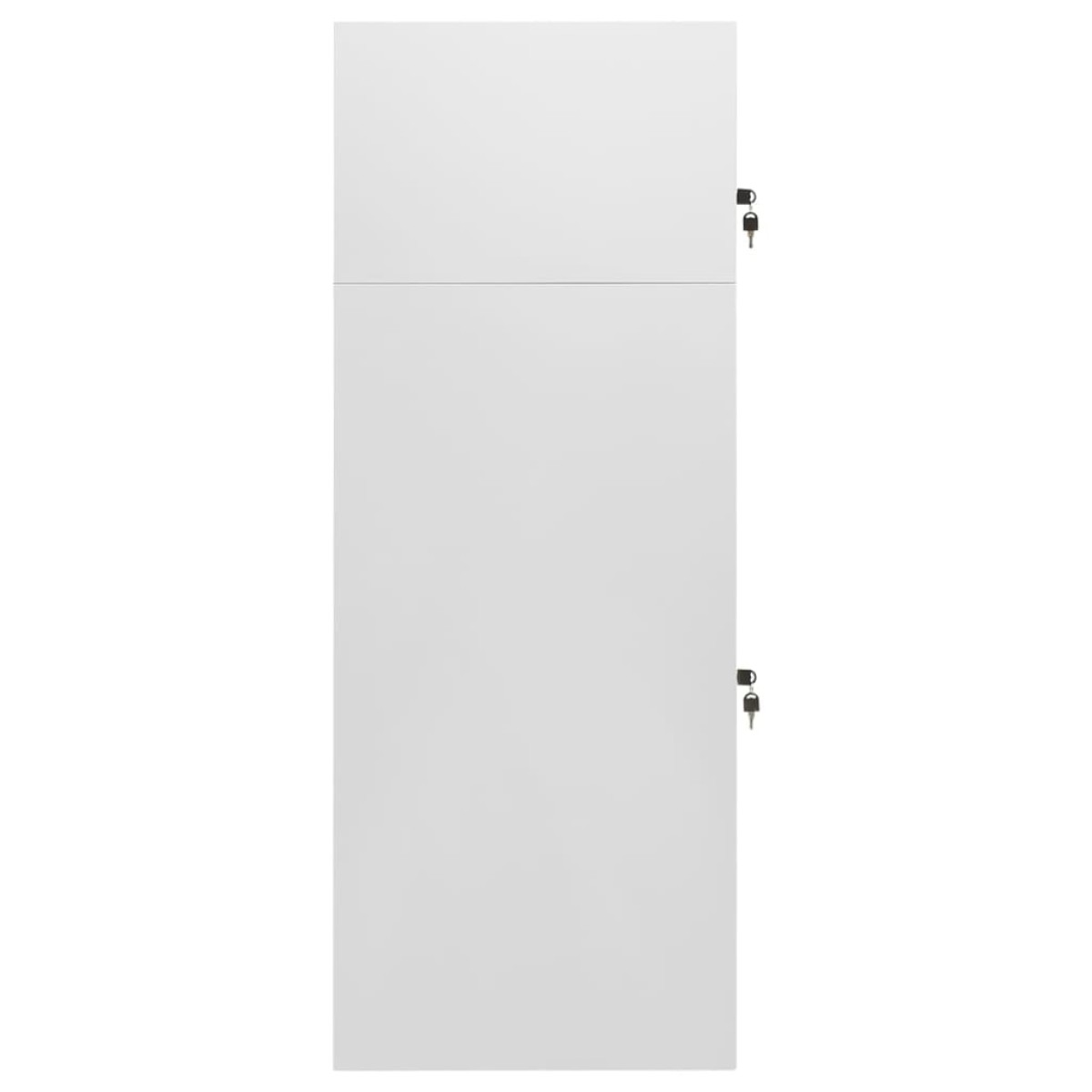 vidaXL Ντουλάπα για Σέλα Ανοιχτό Γκρι 53 x 53 x 140 εκ. Ατσάλινη