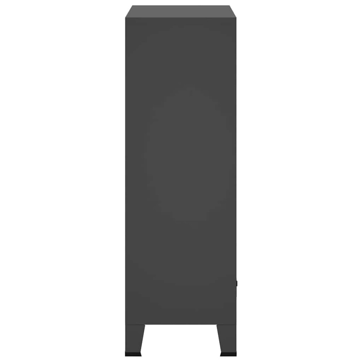 vidaXL Ντουλάπα Βιομηχανική Ανθρακί 67 x 35 x 107 εκ. Ατσάλινη