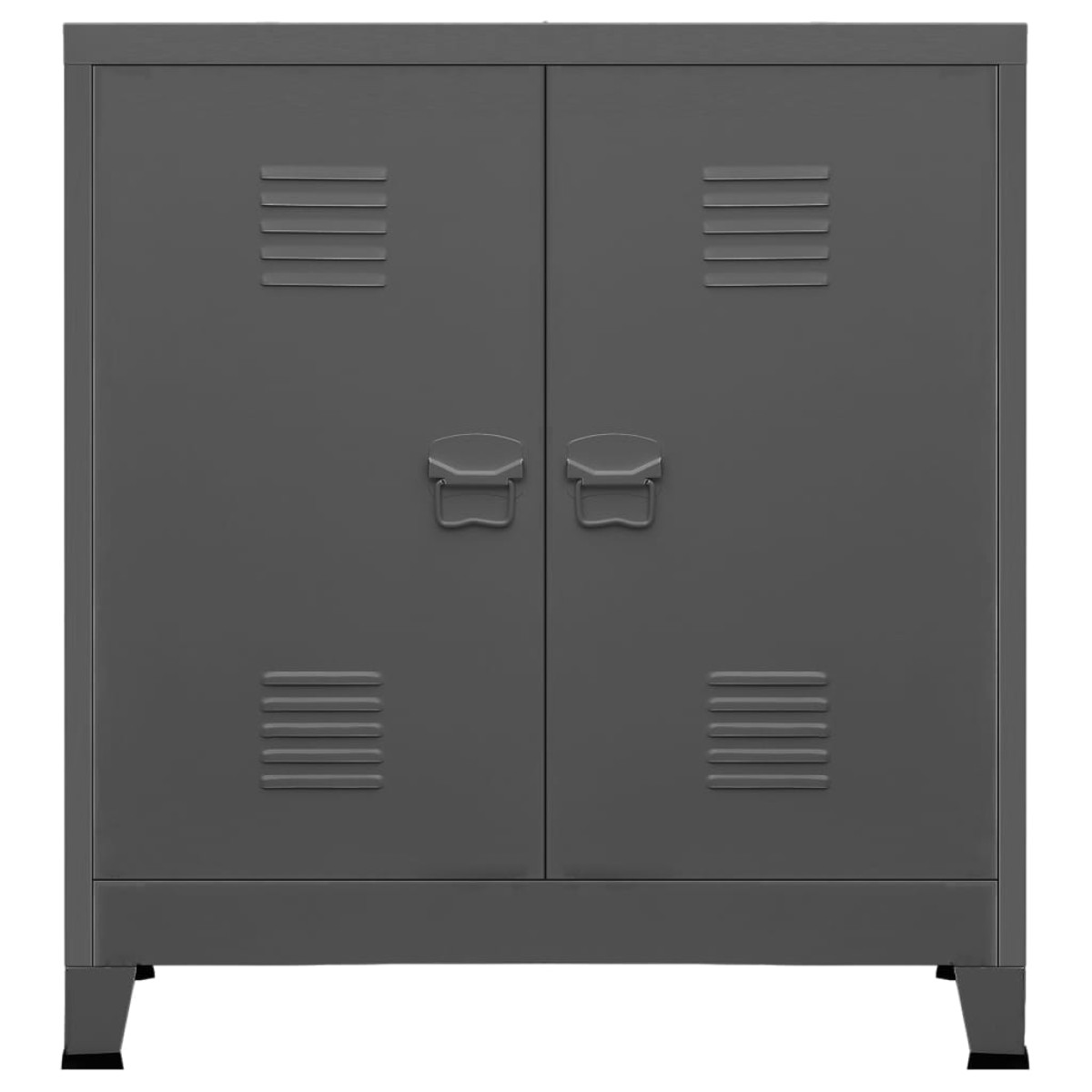 vidaXL Αρχειοθήκη Βιομηχανικού Στιλ Ανθρακί 90 x 40 x 100 εκ. Ατσάλινη