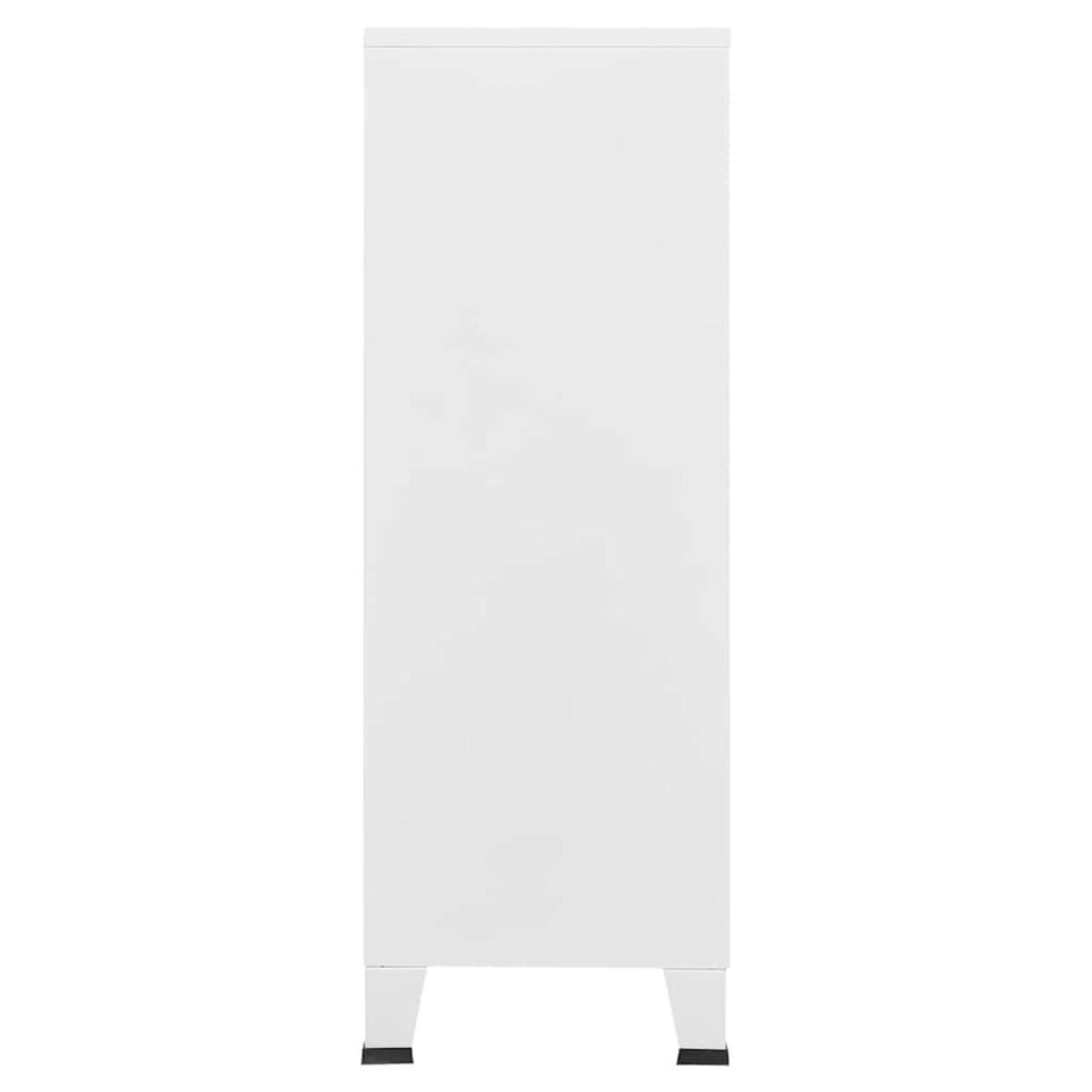 vidaXL Αρχειοθήκη Βιομηχανικού Στιλ Λευκή 75 x 40 x 115 εκ. Ατσάλινη