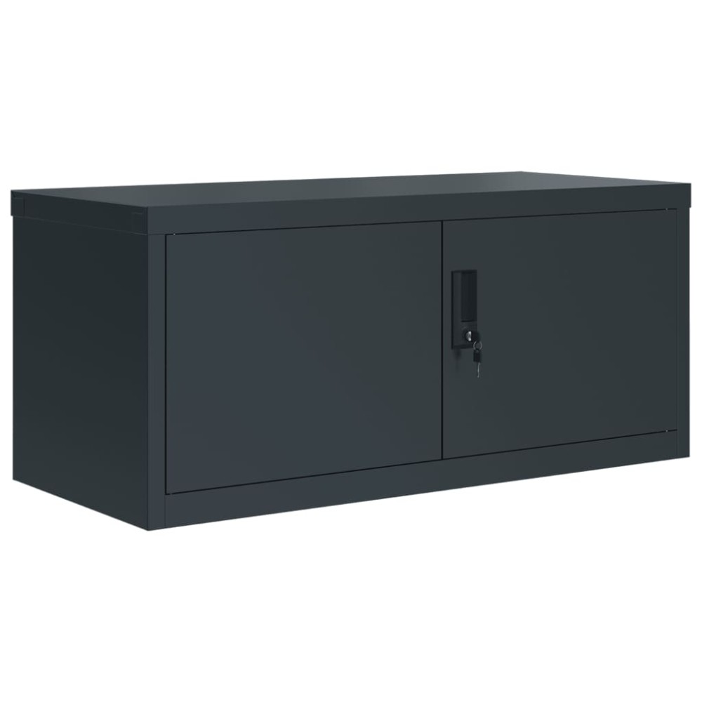 vidaXL Αρχειοθήκη Ανθρακί 90 x 40 x 40 εκ. Ατσάλινη