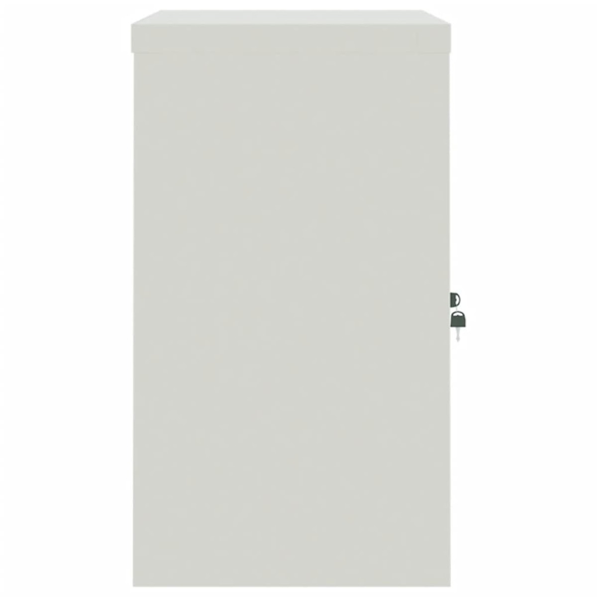 vidaXL Αρχειοθήκη Ανοιχτό Γκρι και Μπλε 90 x 40 x 70 εκ. Ατσάλινη