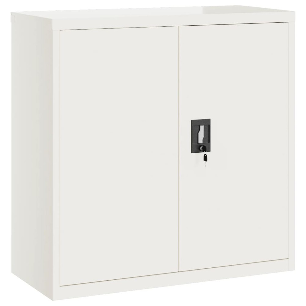 vidaXL Αρχειοθήκη Λευκή 90 x 40 x 90 εκ. από Ατσάλι