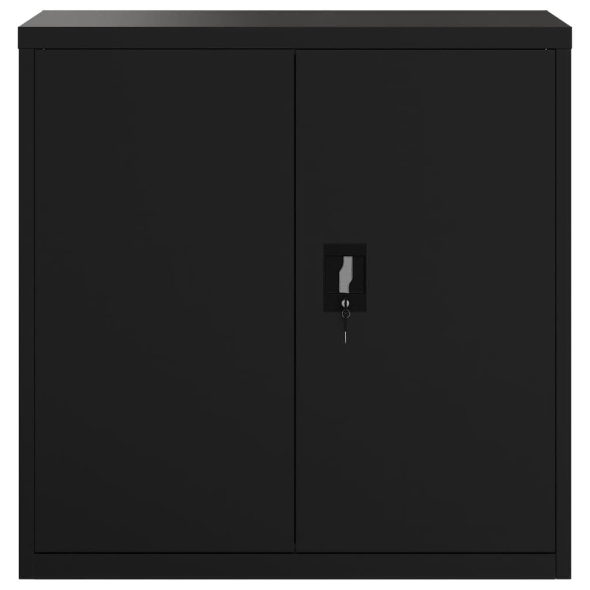 vidaXL Αρχειοθήκη Μαύρη 90 x 40 x 90 εκ. από Ατσάλι