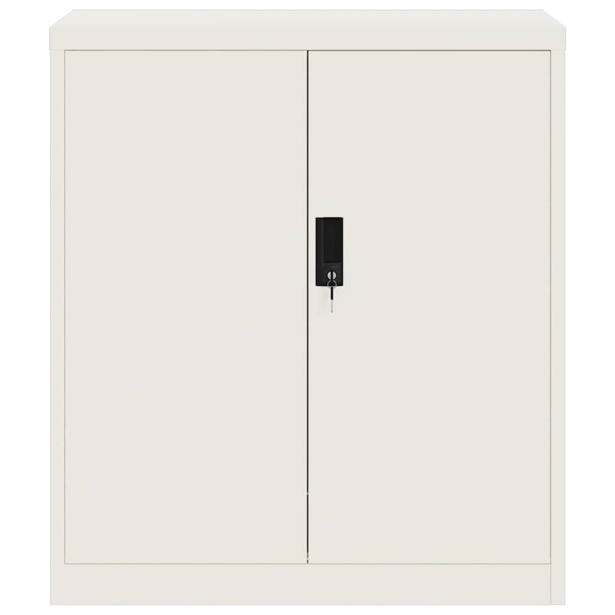 vidaXL Αρχειοθήκη Λευκή 79 x 40 x 90 εκ. από Ατσάλι