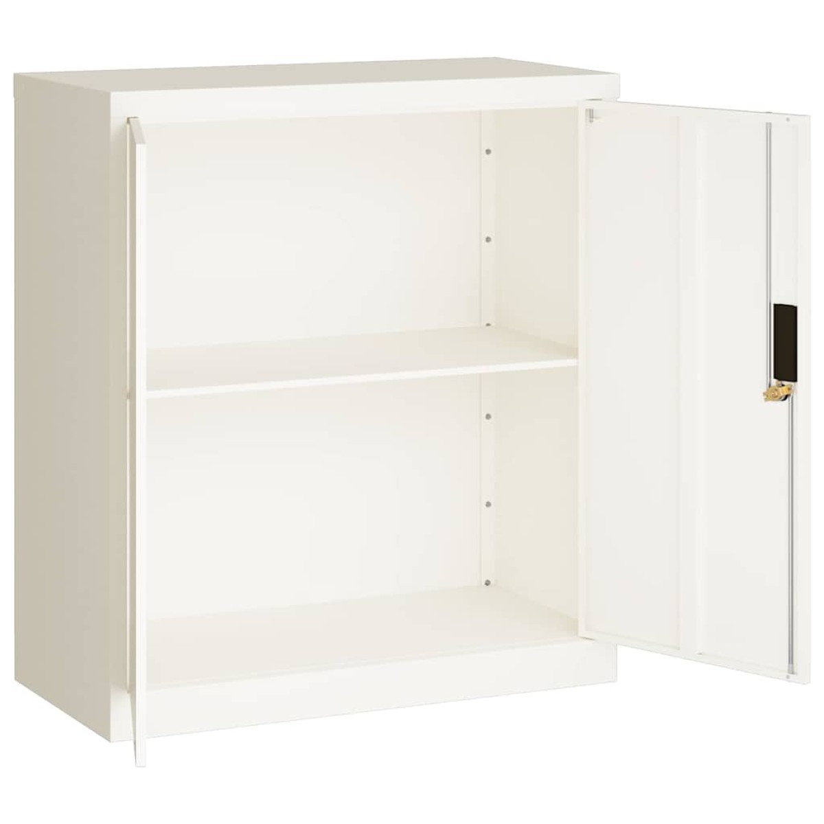 vidaXL Αρχειοθήκη Λευκή 79 x 40 x 90 εκ. από Ατσάλι