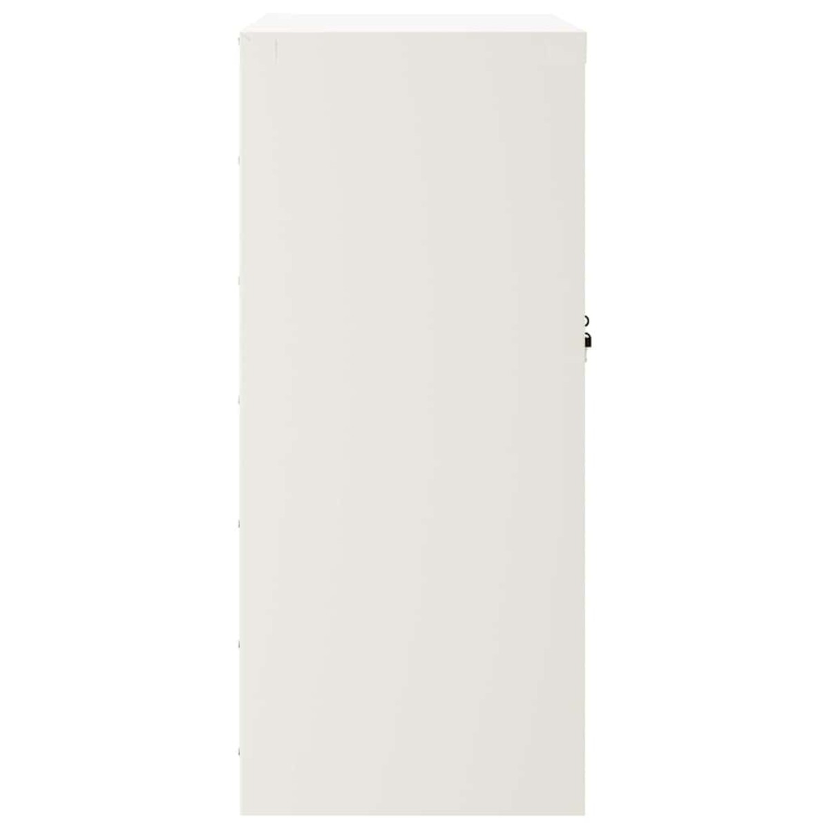 vidaXL Αρχειοθήκη Λευκή 79 x 40 x 90 εκ. από Ατσάλι