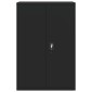 vidaXL Αρχειοθήκη Μαύρη 90 x 40 x 140 εκ. Ατσάλινη