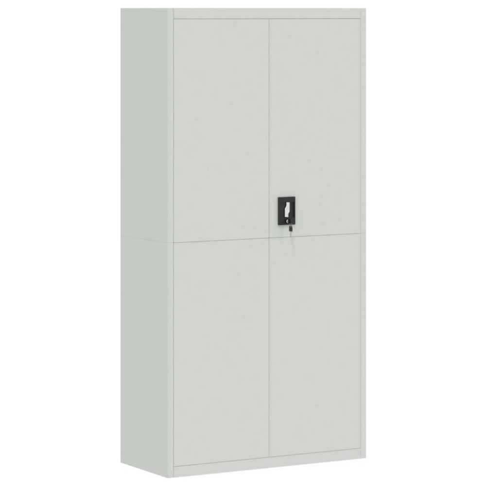 vidaXL Αρχειοθήκη Αν. Γκρι 90 x 40 x 180 εκ. Ατσάλινη
