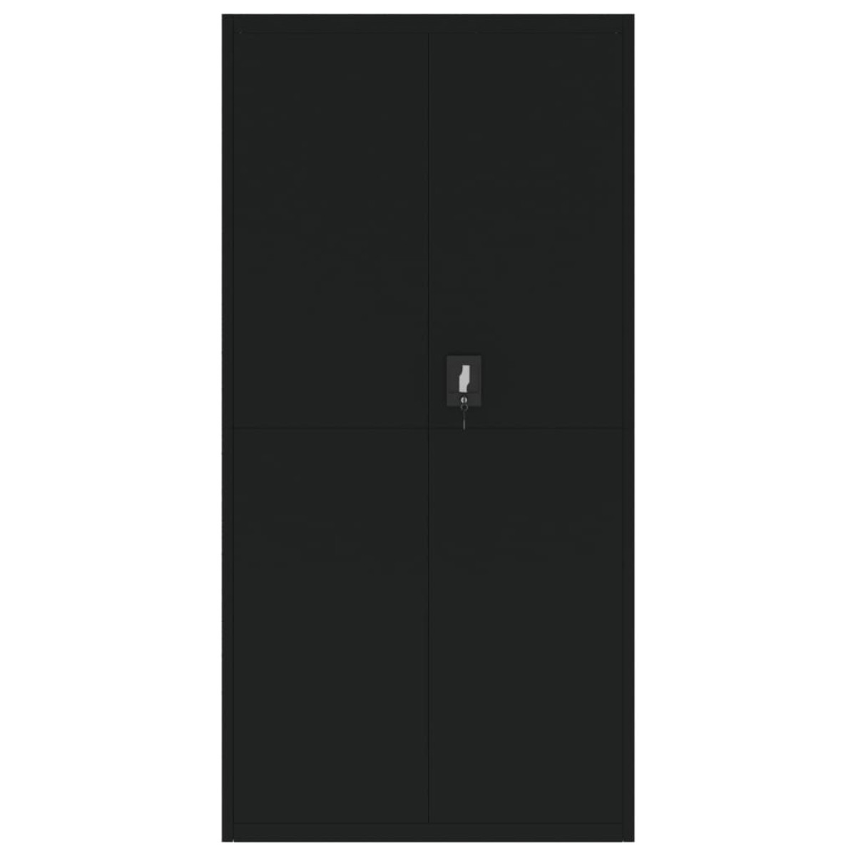 vidaXL Αρχειοθήκη Μαύρη 90 x 40 x 180 εκ. Ατσάλινη