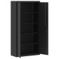 vidaXL Αρχειοθήκη Μαύρη 90 x 40 x 180 εκ. Ατσάλινη