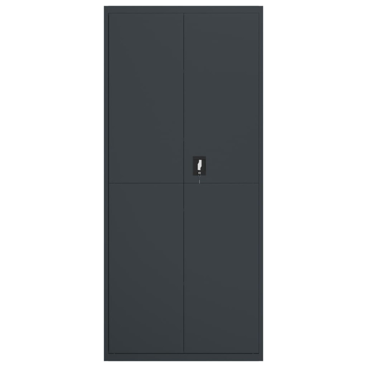 vidaXL Αρχειοθήκη Ανθρακί 90x40x200 εκ. Ατσάλινη