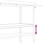 vidaXL Αρχειοθήκη Ανθρακί 90x40x200 εκ. Ατσάλινη