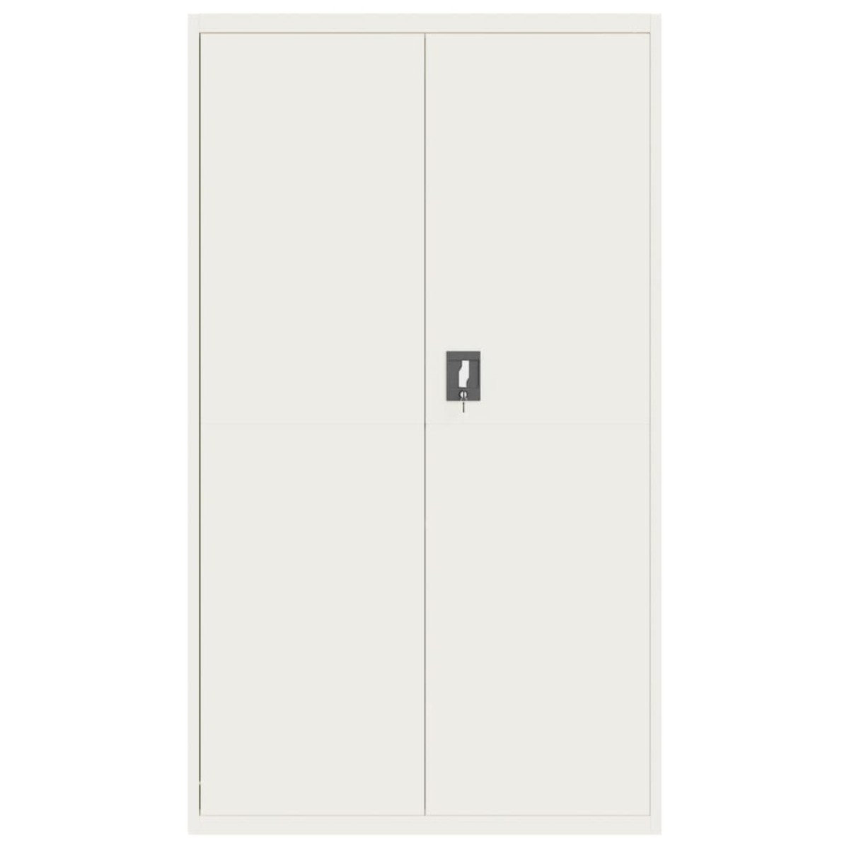 vidaXL Αρχειοθήκη Λευκή 105 x 40 x 180 εκ. Ατσάλινη