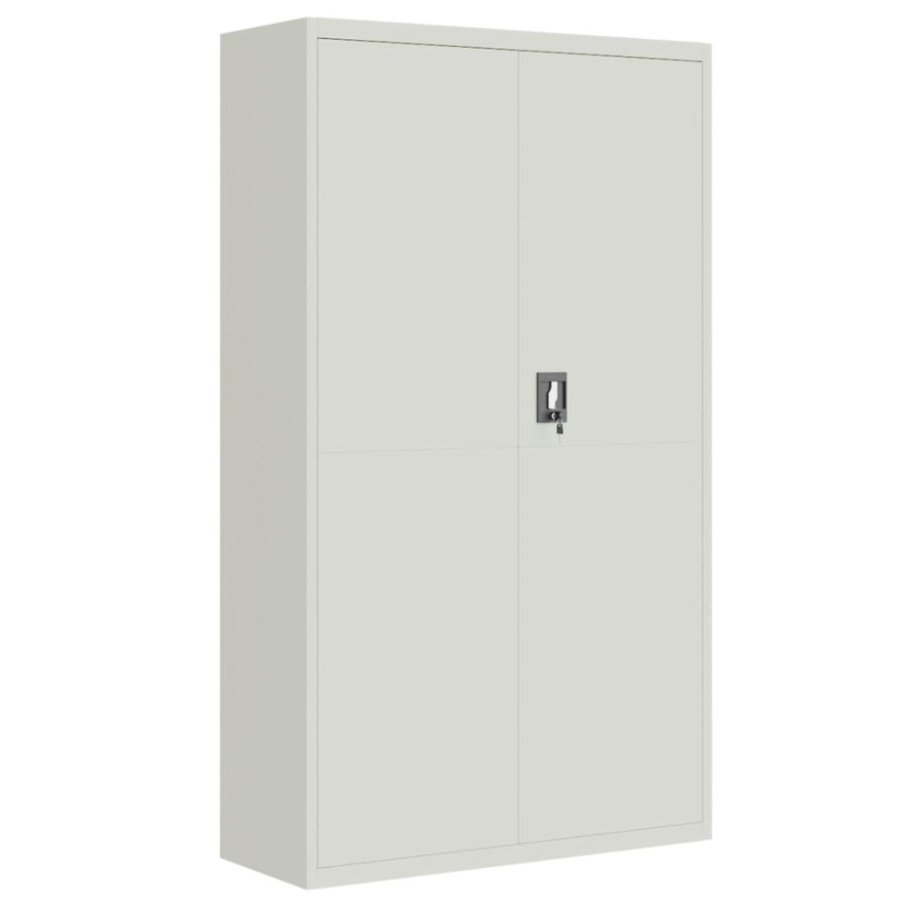 vidaXL Αρχειοθήκη Ανοιχτό Γκρι 105 x 40 x 180 εκ. Ατσάλινη