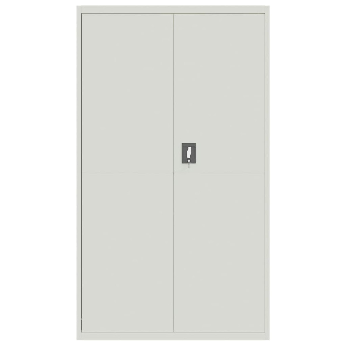 vidaXL Αρχειοθήκη Ανοιχτό Γκρι 105 x 40 x 180 εκ. Ατσάλινη