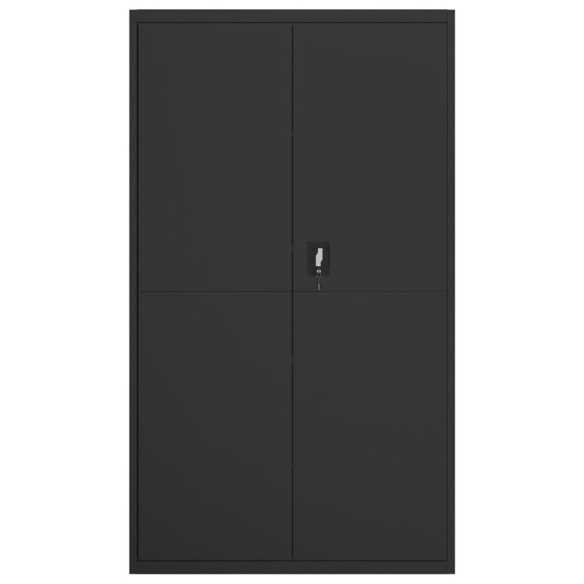 vidaXL Αρχειοθήκη Μαύρη 105 x 40 x 180 εκ. Ατσάλινη
