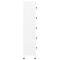 vidaXL Φοριαμός Λευκός 38 x 40 x 180 εκ. Ατσάλινος