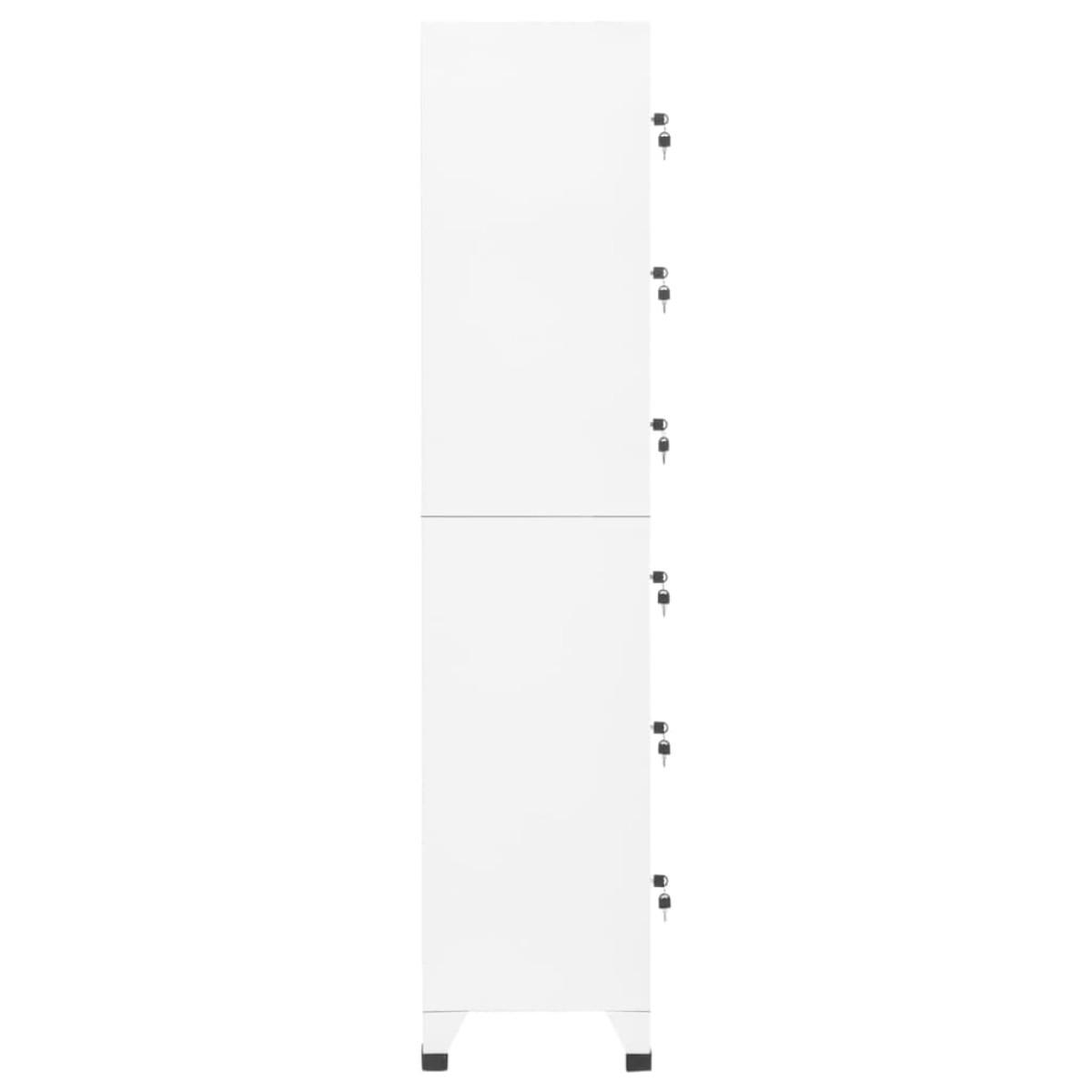 vidaXL Φοριαμός Λευκός 38 x 40 x 180 εκ. Ατσάλινος