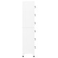 vidaXL Φοριαμός Λευκός 38 x 40 x 180 εκ. Ατσάλινος