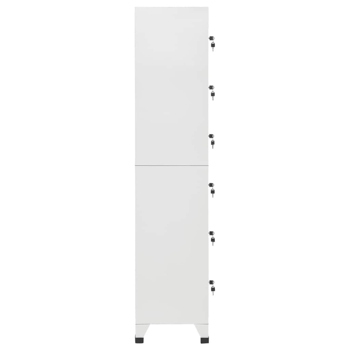 vidaXL Φοριαμός Ανοιχτό Γκρι 38 x 40 x 180 εκ. Ατσάλινος