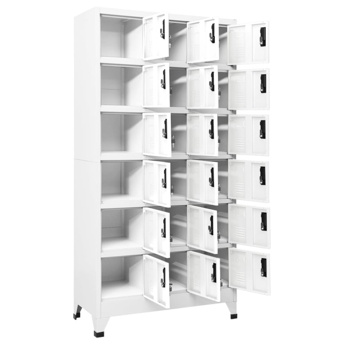 vidaXL Φοριαμός Λευκός 90 x 40 x 180 εκ. Ατσάλινος