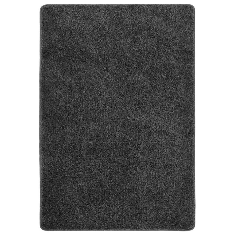 vidaXL Χαλί Shaggy Αντιολισθητικό Σκούρο Γκρι 160 x 230 εκ.