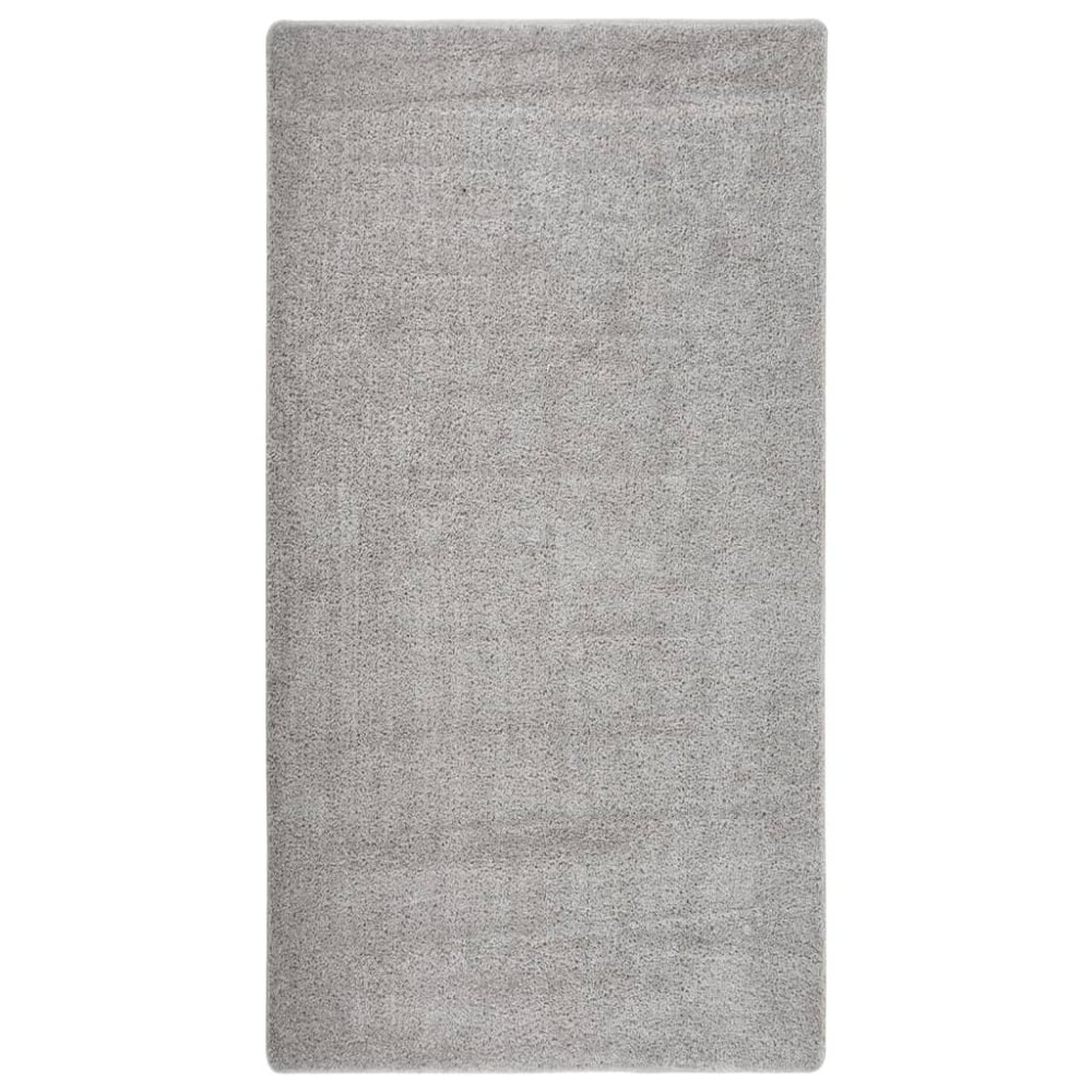 vidaXL Χαλί Shaggy Αντιολισθητικό Ανοιχτό Γκρι 80 x 150 εκ.