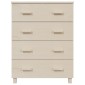 vidaXL Συρταριέρα HAMAR Καφέ Μελί 79 x 40 x 103,5εκ. Μασίφ Ξύλο Πεύκου