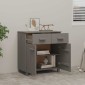 vidaXL Ντουλάπι Αποθήκευσης Ανοιχτό Γκρι 79x40x80 εκ Μασίφ Ξύλο Πεύκου