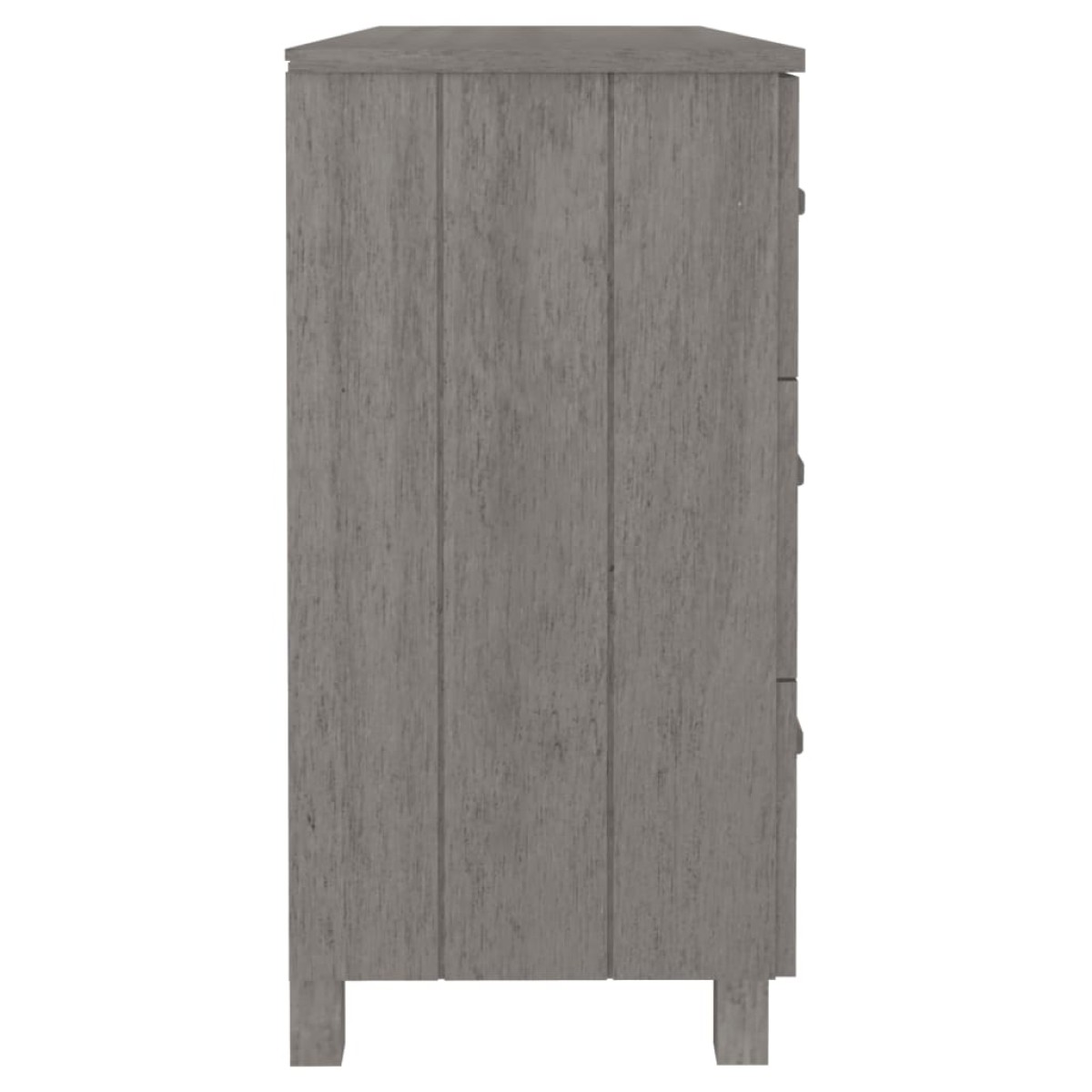 vidaXL Συρταριέρα HAMAR Αν. Γκρι 113 x 40 x 80εκ. Μασίφ Ξύλο Πεύκου