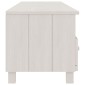 vidaXL Έπιπλο Τηλεόρασης HAMAR Λευκό 158x40x40 εκ. Μασίφ Ξύλο Πεύκου