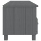 vidaXL Έπιπλο Τηλεόρασης HAMAR Σκ. Γκρι 158x40x40εκ. Μασίφ Ξύλο Πεύκου
