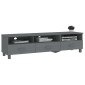 vidaXL Έπιπλο Τηλεόρασης HAMAR Σκ. Γκρι 158x40x40εκ. Μασίφ Ξύλο Πεύκου