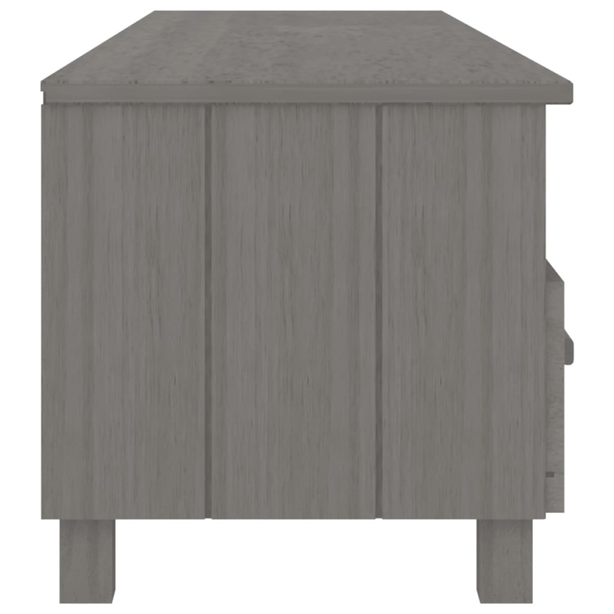vidaXL Έπιπλο Τηλεόρασης HAMAR Αν. Γκρι 158x40x40εκ. Μασίφ Ξύλο Πεύκου