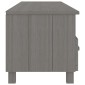 vidaXL Έπιπλο Τηλεόρασης HAMAR Αν. Γκρι 158x40x40εκ. Μασίφ Ξύλο Πεύκου