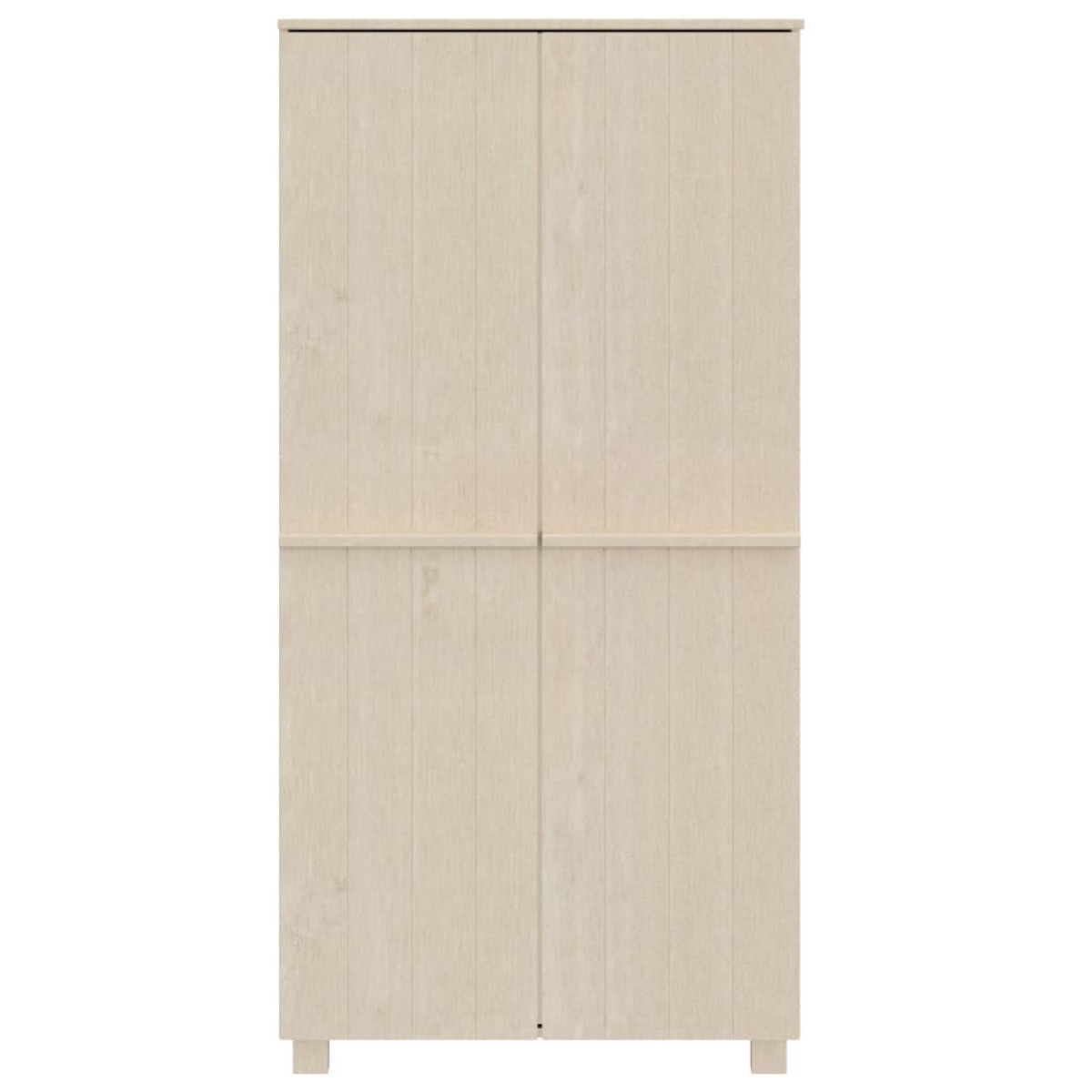 vidaXL Ντουλάπα HAMAR Καφέ Μελί 89 x 50 x 180 εκ. Μασίφ Ξύλο Πεύκου