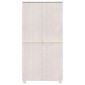 vidaXL Ντουλάπα HAMAR Λευκό 89 x 50 x 180 εκ. από Μασίφ Ξύλο Πεύκου