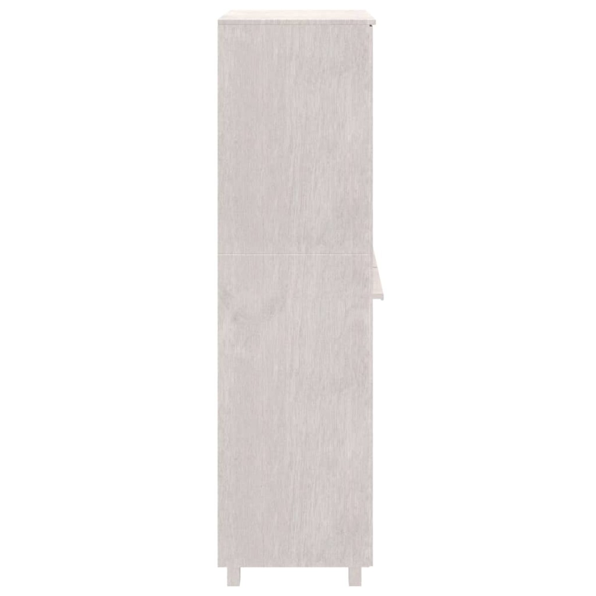 vidaXL Ντουλάπα HAMAR Λευκό 89 x 50 x 180 εκ. από Μασίφ Ξύλο Πεύκου