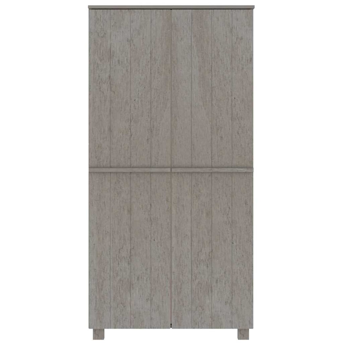 vidaXL Ντουλάπα HAMAR Αν. Γκρι 89 x 50 x 180 εκ. από Μασίφ Ξύλο Πεύκου