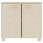 vidaXL Ντουλάπι HAMAR Καφέ Μελί 85 x 35 x 80 εκ. Μασίφ Ξύλο Πεύκου